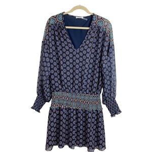 Ramy Brook Navy  Printed "Davie" Dress - Large